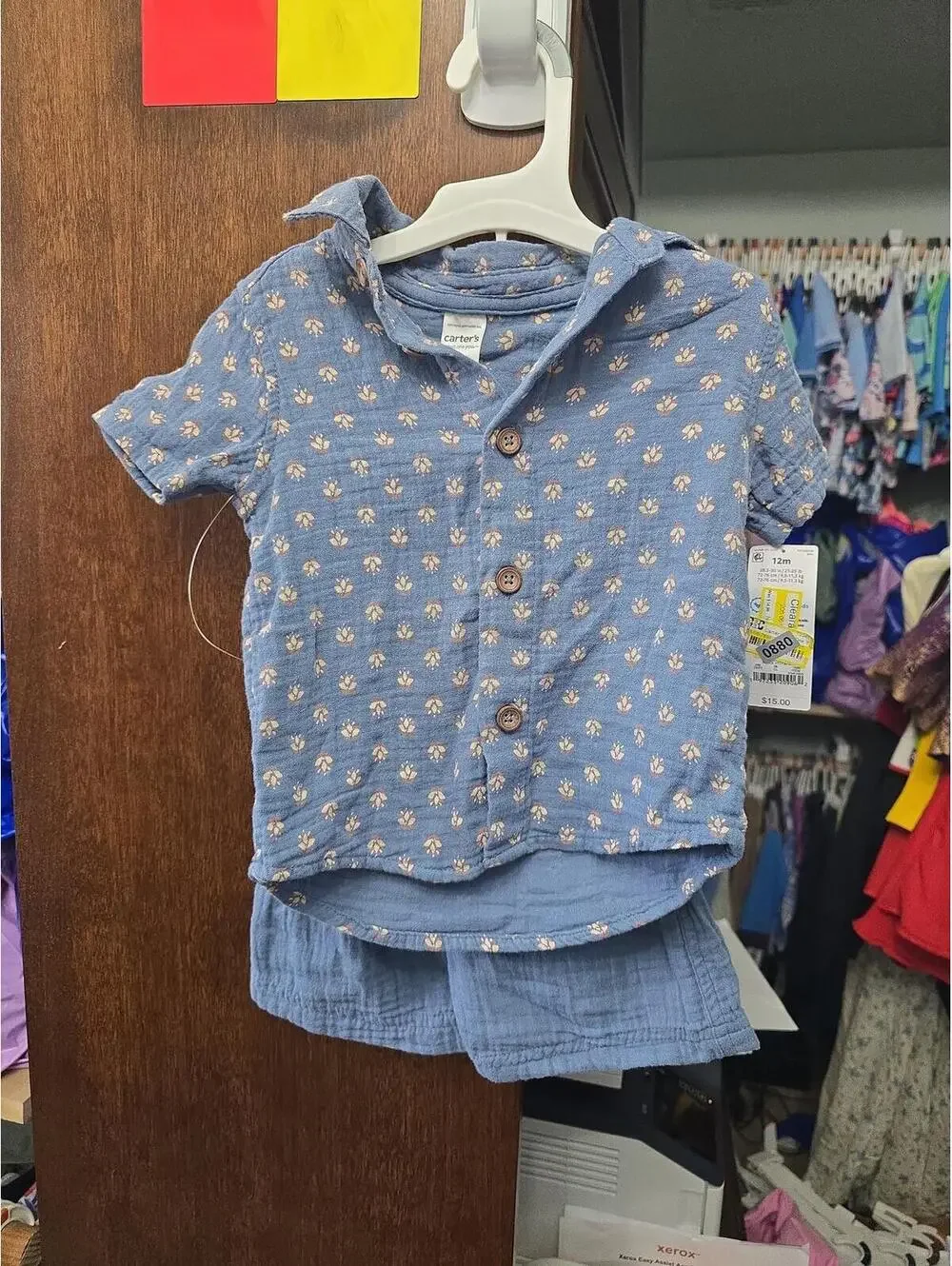 12m brand new shorts outfit set from carter's item 880